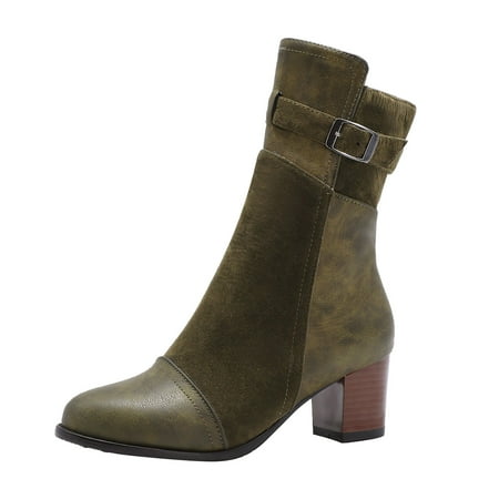 Boots for Women Autumn And Winter Women s Boots Faux Velvet Rubber Square Heel High Heeled Boots
Boots for Women Autumn And Winter Women s Boots Faux Velvet Rubber Square Heel High Heeled Boots