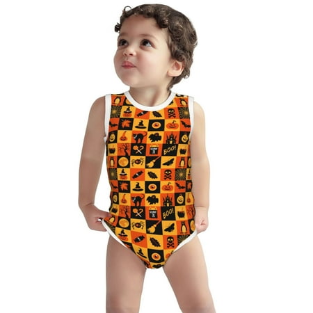Vsdgher Halloween Print Baby Unisex Baby Cotton Sleeveless Bodysuits Soft and velvety comfortable and breathable
Vsdgher Halloween Print Baby Unisex Baby Cotton Sleeveless Bodysuits Soft and velvety comfortable and breathable