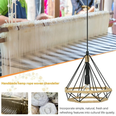 Vintage Pendant Light Metal Chandelier Hanging Light Fixture Rope Rattan Hanging Light Retro Industrial Style Iron Hemp Rope
Vintage Pendant Light Metal Chandelier Hanging Light Fixture Rope Rattan Hanging Light Retro Industrial Style Iron Hemp Rope