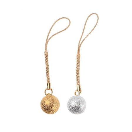 2 Pcs Bells Pendant Accessories Round Seal Bright Colored Japanese Water Bells Wrinkle Grain Copper Bells with Hanging Tassel for DIY Backpack Phone C
2 Pcs Bells Pendant Accessories Round Seal Bright Colored Japanese Water Bells Wrinkle Grain Copper Bells with Hanging Tassel for DIY Backpack Phone C