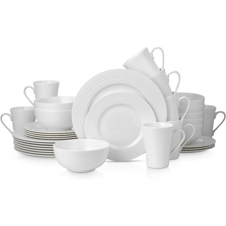 ZCYH Lain Bone China Basket Weave Embossed Round 16 Piece Dinnerware Set White
ZCYH Lain Bone China Basket Weave Embossed Round 16 Piece Dinnerware Set White