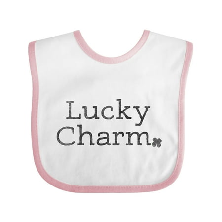 Inktastic Lucky Charm with 4 Leaf Clover Gift Baby Boy or Baby Girl Bib