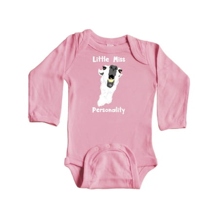Inktastic Little Miss Personality Goofy White Llama Gift Baby Girl Long Sleeve Bodysuit
Inktastic Little Miss Personality Goofy White Llama Gift Baby Girl Long Sleeve Bodysuit