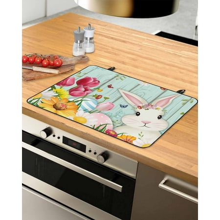 Teal Bunny Easter Stove Top Covers for Electric Stove Heat Insulation Fireproof Glass Cooktop Cover Counter Top Glass Stove Cover for Prevent Scratches 24 x21 Spring Floral Botanical Eggs Wooden
Teal Bunny Easter Stove Top Covers for Electric Stove Heat Insulation Fireproof Glass Cooktop Cover Counter Top Glass Stove Cover for Prevent Scratches 24 x21 Spring Floral Botanical Eggs Wooden