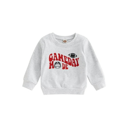 Bagilaanoe Toddler Baby Girl Boy Oversized Sweatshirt Long Sleeve Football Letter Print Pullover 12M 18M 24M 3T 4T 5T Kids Fall Loose Tee Tops
Bagilaanoe Toddler Baby Girl Boy Oversized Sweatshirt Long Sleeve Football Letter Print Pullover 12M 18M 24M 3T 4T 5T Kids Fall Loose Tee Tops