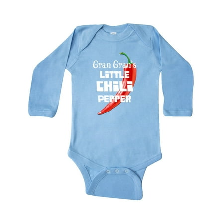 Inktastic Gran Gran s Little Chili Pepper Gift Baby Boy or Baby Girl Long Sleeve Bodysuit
Inktastic Gran Gran s Little Chili Pepper Gift Baby Boy or Baby Girl Long Sleeve Bodysuit