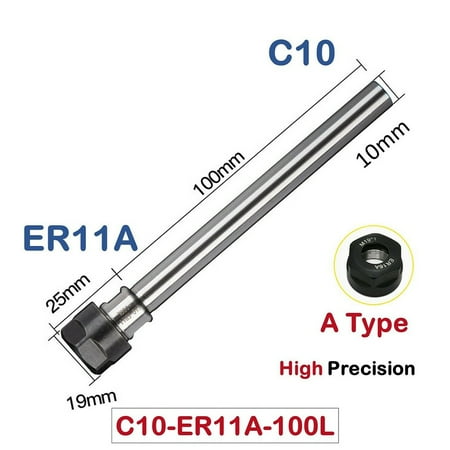 BUYISI C-8-10-12-16-20-25-mm ER-8-11-16-20-A Straight Shank Extension Collet Chuck C10-ER11A
BUYISI C-8-10-12-16-20-25-mm ER-8-11-16-20-A Straight Shank Extension Collet Chuck C10-ER11A