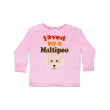 Inktastic Maltipoo Dog Gift Poodle Maltese Gift Toddler Boy or Toddler Girl Long Sleeve T-Shirt