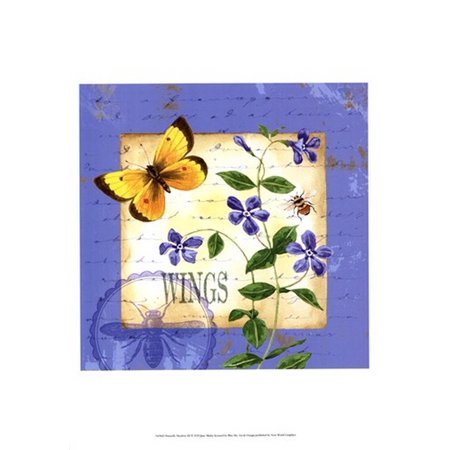 Butterfly Meadow III Poster Print by Jane Maday (13 x 19)