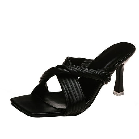 Rdeuod Shoes For Women Women S Leisure Vacation Square Head Pleated Cross Outer Wear High Heeled Womens Sandals
Rdeuod Shoes For Women Women S Leisure Vacation Square Head Pleated Cross Outer Wear High Heeled Womens Sandals