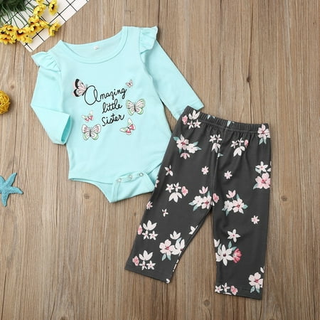 2PCS Newborn Baby Girl Outfits Clothes Set Romper Bodysuit+Floral Pants Leggings
2PCS Newborn Baby Girl Outfits Clothes Set Romper Bodysuit+Floral Pants Leggings