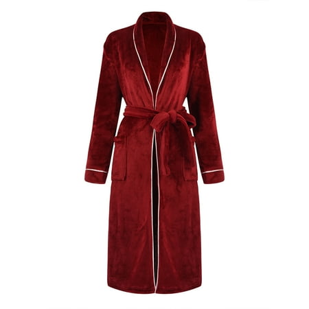 Pajamas for Family Flannel Pajamas Unisex Winter Women Lengthened Plush Shawl Bathrobe Long Sleeve Robe Coat Womens Fall Fashion Red M
Pajamas for Family Flannel Pajamas Unisex Winter Women Lengthened Plush Shawl Bathrobe Long Sleeve Robe Coat Womens Fall Fashion Red M