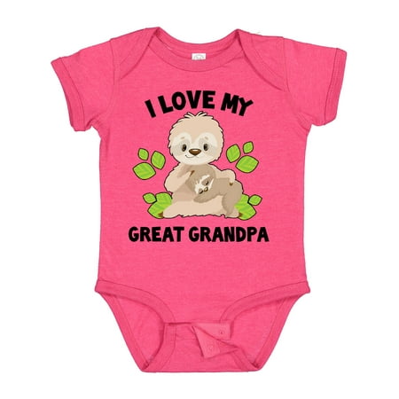 Inktastic Cute Sloth I Love My Great Grandpa with Green Leaves Gift Baby Boy or Baby Girl Bodysuit
Inktastic Cute Sloth I Love My Great Grandpa with Green Leaves Gift Baby Boy or Baby Girl Bodysuit