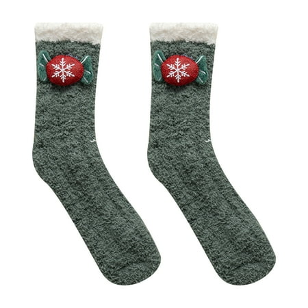 YOZUMD Christmas Socks 1 Pair Christmas Fuzzy Socks High Tube Comfortable Stretchy Anti-friction Cold Resistant Slipper Socks for Girls
YOZUMD Christmas Socks 1 Pair Christmas Fuzzy Socks High Tube Comfortable Stretchy Anti-friction Cold Resistant Slipper Socks for Girls
