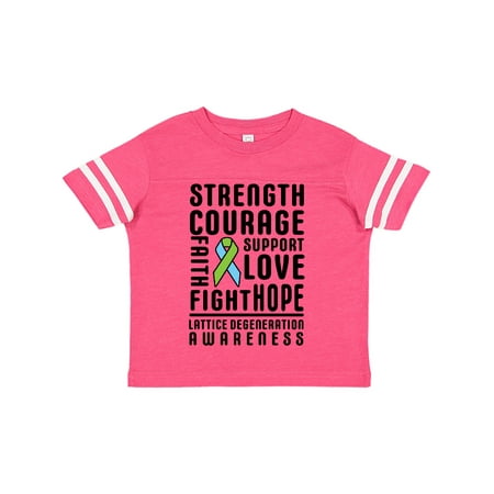 Inktastic Lattice Degeneration Strength Hope Support and Courage Gift Toddler Boy or Toddler Girl T-Shirt
Inktastic Lattice Degeneration Strength Hope Support and Courage Gift Toddler Boy or Toddler Girl T-Shirt