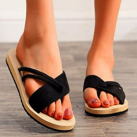 Fashion Women s Summer Strap Knotted Flat-Heel Slippers Flip-Flops Beach Shoes Note Please Buy One Or Two Sizes Larger
Fashion Women s Summer Strap Knotted Flat-Heel Slippers Flip-Flops Beach Shoes Note Please Buy One Or Two Sizes Larger