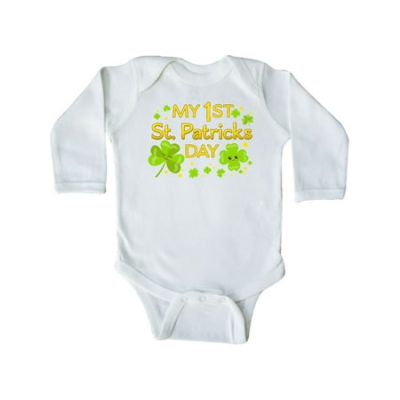 Inktastic My First St. Patricks Day-cute smiling clovers Gift Baby Boy or Baby Girl Long Sleeve Bodysuit
Inktastic My First St. Patricks Day-cute smiling clovers Gift Baby Boy or Baby Girl Long Sleeve Bodysuit