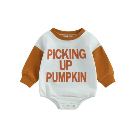 GXFC Infant Girls Boy Halloween Romper Sweatshirt Newborn Long Sleeve Letter Print One Piece Jumpsuit Halloween Fall Bodysuit Costume for Toddler Baby Girls 0-24M
GXFC Infant Girls Boy Halloween Romper Sweatshirt Newborn Long Sleeve Letter Print One Piece Jumpsuit Halloween Fall Bodysuit Costume for Toddler Baby Girls 0-24M