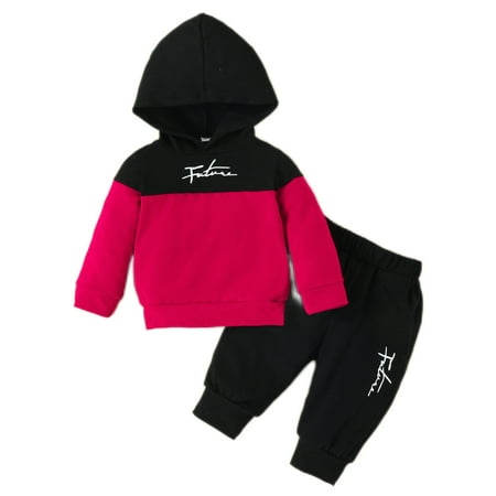 Avamo Infant 2Pcs Outfit Suit Hooded Tops+Pants Pocket Sweatshirt Set Fall Elastic Cuff Outlets Cute Waist Black 6-9M
Avamo Infant 2Pcs Outfit Suit Hooded Tops+Pants Pocket Sweatshirt Set Fall Elastic Cuff Outlets Cute Waist Black 6-9M