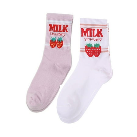 RABBITH 2 P Kawaii Sweet Milk Strawberry Women Girl Unisex Socks Harajuku Candy Color
RABBITH 2 P Kawaii Sweet Milk Strawberry Women Girl Unisex Socks Harajuku Candy Color