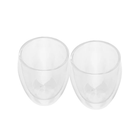 2Pcs Clear Glass Cups Double-Layer Glass Coffee Mugs 350ml Microwave freezer with NO
2Pcs Clear Glass Cups Double-Layer Glass Coffee Mugs 350ml Microwave freezer with NO