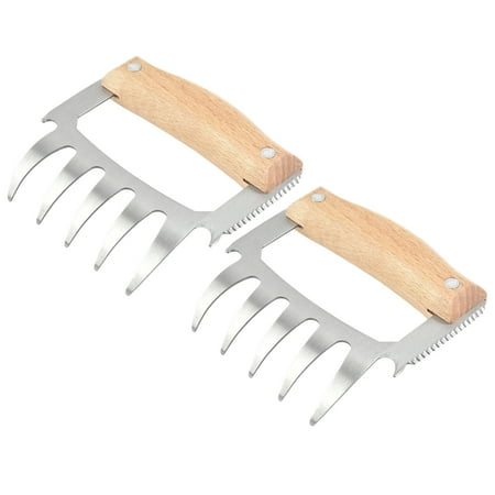 Eresfeliz Meat Shredder Claws Multi functional BBQ Meat Cutter Stainless Steel Wooden Handle Bear Claws for Shredding Pulling
Eresfeliz Meat Shredder Claws Multi functional BBQ Meat Cutter Stainless Steel Wooden Handle Bear Claws for Shredding Pulling