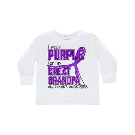 Inktastic I Wear Purple for my Great Grandpa- Alzheimers Awareness Gift Toddler Boy or Toddler Girl Long Sleeve T-Shirt
Inktastic I Wear Purple for my Great Grandpa- Alzheimers Awareness Gift Toddler Boy or Toddler Girl Long Sleeve T-Shirt
