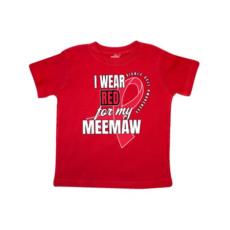 Inktastic Sickle Cell Awareness I Wear Red For My Meemaw Gift Toddler Boy or Toddler Girl T-Shirt
Inktastic Sickle Cell Awareness I Wear Red For My Meemaw Gift Toddler Boy or Toddler Girl T-Shirt