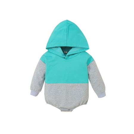 One opening Baby Girl Boys Fall Winter Romper Tops Long Sleeve Hooded Front Crotch Button Color Matching Casual Bodysuit Tops For Toddler Kids
One opening Baby Girl Boys Fall Winter Romper Tops Long Sleeve Hooded Front Crotch Button Color Matching Casual Bodysuit Tops For Toddler Kids