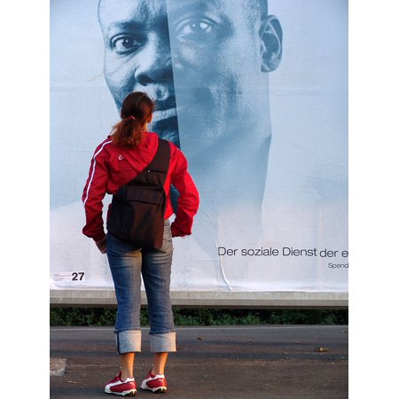 Peel-n-Stick Poster of Skin Color Social Service Needy Helpful Poster 24x16 Adhesive Sticker Poster Print