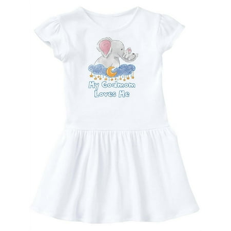 Inktastic My Godmom Loves Me Cute Elephants Clouds Moon and Stars Gift Toddler Girl Dress
Inktastic My Godmom Loves Me Cute Elephants Clouds Moon and Stars Gift Toddler Girl Dress