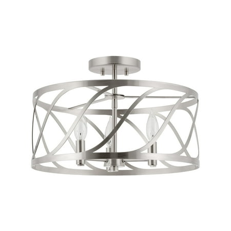 Kira Home Isabelle 16 3-Light Modern Semi-Flush Mount Ceiling Light Metal Drum Shade Brushed Nickel Finish
Kira Home Isabelle 16 3-Light Modern Semi-Flush Mount Ceiling Light Metal Drum Shade Brushed Nickel Finish