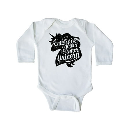 Inktastic Embrace Your Inner Unicorn with Silhouette in Black Grunge Gift Baby Boy or Baby Girl Long Sleeve Bodysuit
Inktastic Embrace Your Inner Unicorn with Silhouette in Black Grunge Gift Baby Boy or Baby Girl Long Sleeve Bodysuit