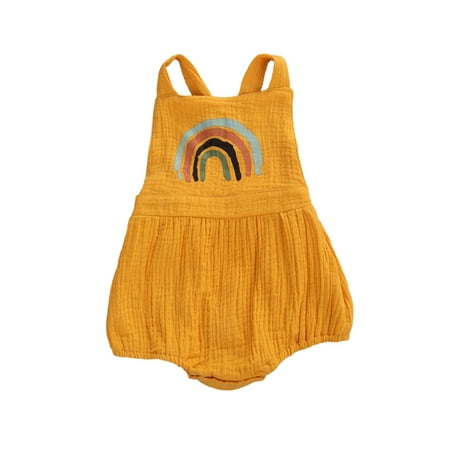 TheFound Newborn Infant Baby Girl Summer Clothes Romper Rainbow Strap Backless Bodysuit Jumpsuit Overalls Outfits
TheFound Newborn Infant Baby Girl Summer Clothes Romper Rainbow Strap Backless Bodysuit Jumpsuit Overalls Outfits