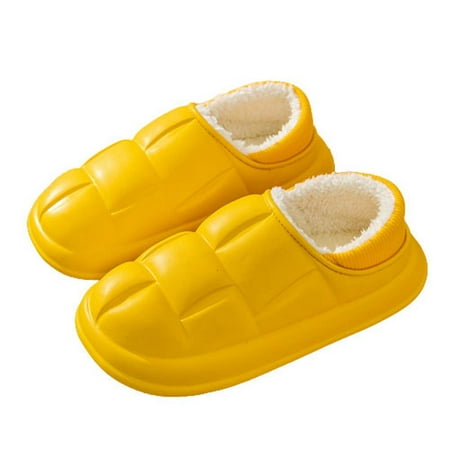 Fesfesfes Womens Mens Winter Slippers Slip-on Plush Warm Home Slippers Comfortable Waterproof Slippers Clearance
Fesfesfes Womens Mens Winter Slippers Slip-on Plush Warm Home Slippers Comfortable Waterproof Slippers Clearance