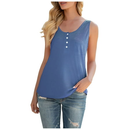 CYMMPU Women Clothing Women s Sleeveless Cropped Tank Sexy Bustier Streetwear Round Neck Tank Cami Solid Slim Fit Crop Tops Summer Shirts Blue
CYMMPU Women Clothing Women s Sleeveless Cropped Tank Sexy Bustier Streetwear Round Neck Tank Cami Solid Slim Fit Crop Tops Summer Shirts Blue