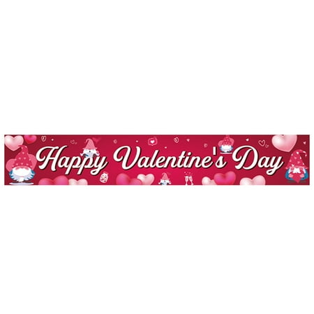 Dtydtpe Valentine s Day Banner Yard Banner Valentine s Day Decorations For Outdoor Ind