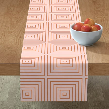 Cotton Sateen Table Runner 72 - Midcentury Modern Geometric Tile Squares Pink Cube Lines Orange Print Custom Table Linens by Spoonflower
Cotton Sateen Table Runner 72 - Midcentury Modern Geometric Tile Squares Pink Cube Lines Orange Print Custom Table Linens by Spoonflower