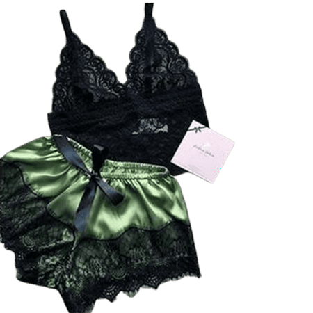 Ehfomius Women s Sleeping Pajamas Set Soft Touch Patchwork Sling Bra + Smooth Briefs
Ehfomius Women s Sleeping Pajamas Set Soft Touch Patchwork Sling Bra + Smooth Briefs
