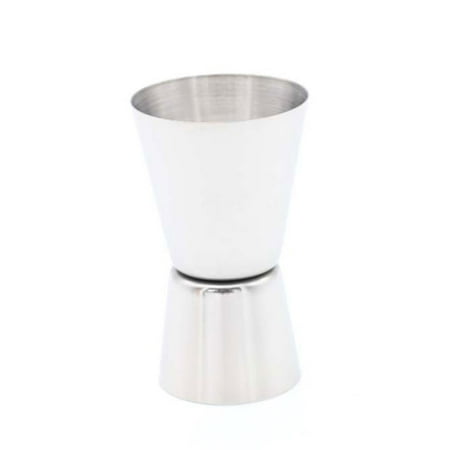 

2Pcs Stainless Steel Bar Pub Jigger Cocktail Whiskey Drink Measuring jigger measure Cup Dual Ends 15ml/30ml silver