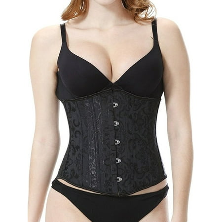 SHCKE Women s Lace Up Boned Underbust Corset Sexy Satin Bustier Bridal Underbust Corset Vintage Waist Cincher
SHCKE Women s Lace Up Boned Underbust Corset Sexy Satin Bustier Bridal Underbust Corset Vintage Waist Cincher