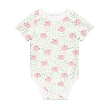 Matuu Cute Pigs for Baby Short-Sleeve Bodysuit Soft Cotton Comfortable and Breathable Perfect for Newborns and Infants
Matuu Cute Pigs for Baby Short-Sleeve Bodysuit Soft Cotton Comfortable and Breathable Perfect for Newborns and Infants