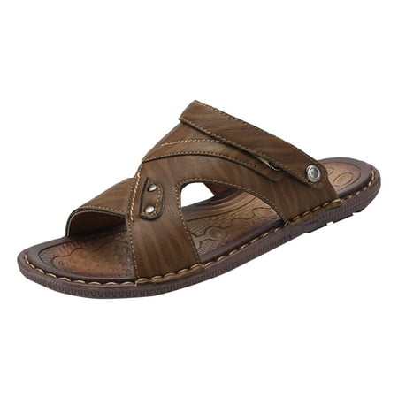 Fsqjgq Mens Leather Sandals Size 7 Men Sandals Summer Foreign Trade Large Comfortable Leather Beach Sandals Slippers Light Flat Comfortable Sandals Slides Men Rubber Khaki 41
Fsqjgq Mens Leather Sandals Size 7 Men Sandals Summer Foreign Trade Large Comfortable Leather Beach Sandals Slippers Light Flat Comfortable Sandals Slides Men Rubber Khaki 41