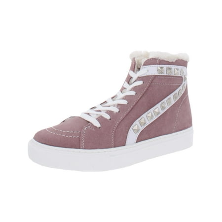 Steve Madden Womens Tracey F Suede Lace-Up High Top Sneakers