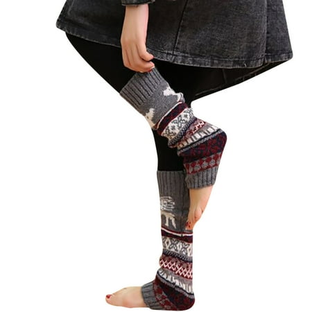 Socks For Women And Men VSONTOR Winter Warm Christmas Leg Cable Knit Knitted Crochet High Long Socks Leggings Gray W1632
Socks For Women And Men VSONTOR Winter Warm Christmas Leg Cable Knit Knitted Crochet High Long Socks Leggings Gray W1632