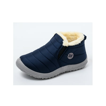 UKAP Ladies Men Waterproof Winter Shoes Snow Boots Round Toe Ankle Boot
