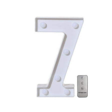 Alphabet LED Digital Lights Light Up White Plastic Digital Standing Hanging G As Shown
Alphabet LED Digital Lights Light Up White Plastic Digital Standing Hanging G As Shown