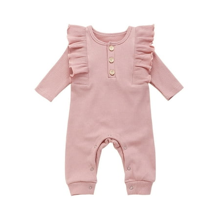 TAIAOJING Baby Romper Boys Girls Long Sleeve Solid Ruffles Jumpsuit Onesie Outfit 0-3 Months
TAIAOJING Baby Romper Boys Girls Long Sleeve Solid Ruffles Jumpsuit Onesie Outfit 0-3 Months