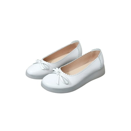 Wazshop Women Flats Low Heel Nurse Shoes Round Toe Boat Shoe Comfort Slip On Loafers Ladies Pumps Bow Comfortable White 8.5
Wazshop Women Flats Low Heel Nurse Shoes Round Toe Boat Shoe Comfort Slip On Loafers Ladies Pumps Bow Comfortable White 8.5