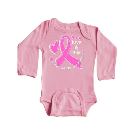 Inktastic Love Care Cure Breast Cancer Awareness Pink Ribbon Gift Baby Boy or Baby Girl Long Sleeve Bodysuit 
Inktastic Love Care Cure Breast Cancer Awareness Pink Ribbon Gift Baby Boy or Baby Girl Long Sleeve Bodysuit
